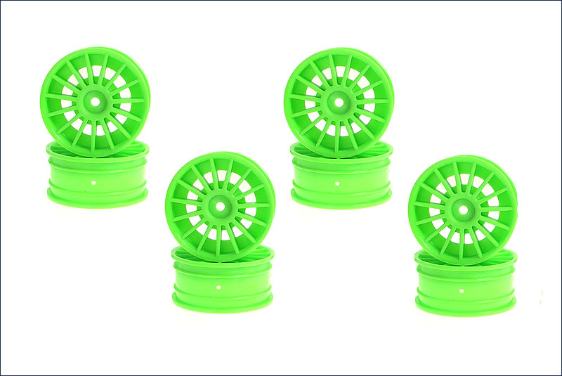 KYOSHO запчасти Aero 24 Wheel(15-Spoke/Fluorescence Green) 92012-8KG