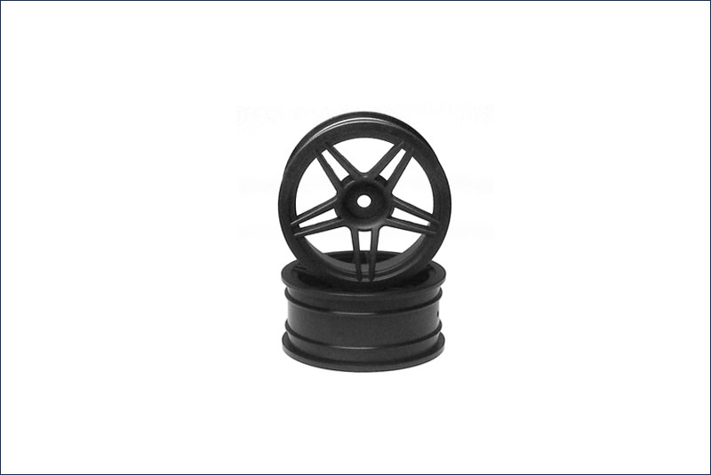 KYOSHO запчасти Wheel(10Spoke/Black/Offset4mm/24mm/2Pcs) VZH006BK