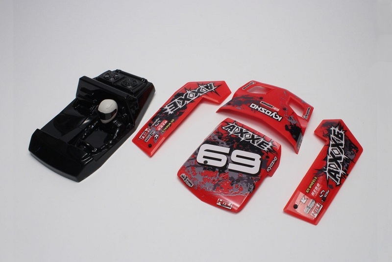 KYOSHO запчасти Outer panel set (Red /AXXE) EZ025R